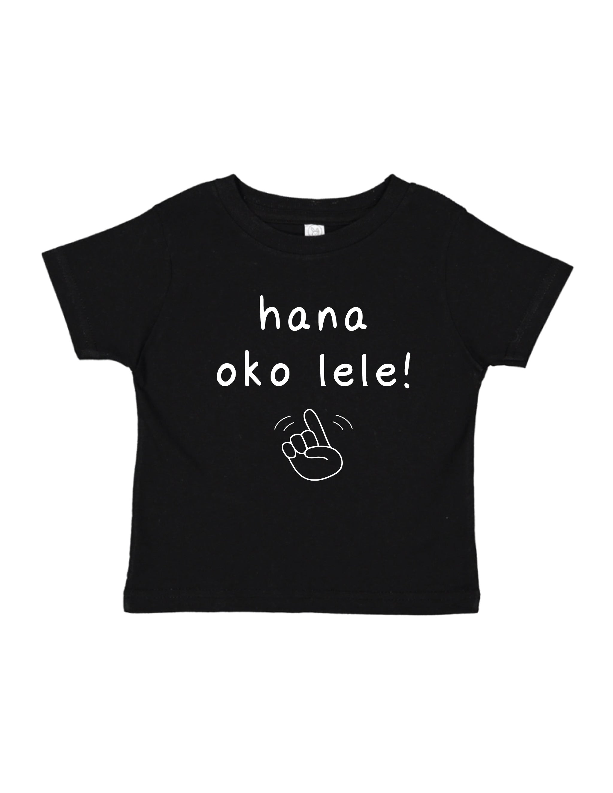 HANA OKO LELE tee, in black, hot pink and light pink – Hanabata