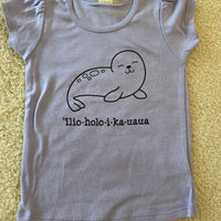 ‘ĪLIO-HOLO-I-KA-UAUA (Hawaiian monk seal) ruffle sleeve tee