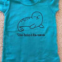 ‘ĪLIO-HOLO-I-KA-UAUA (Hawaiian monk seal) ruffle sleeve tee