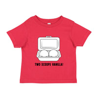 TWO SCOOPS VANILLA tee