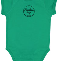 HANABATA DAYZ ICE CREAM CLASSIC PARODY bodysuit, in orange, turquoise and green