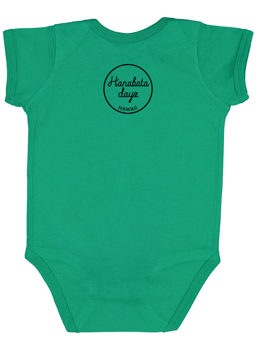 HANABATA DAYZ ICE CREAM CLASSIC PARODY bodysuit, in orange, turquoise and green