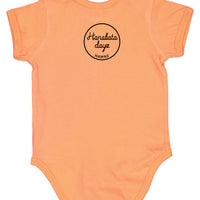 HANABATA DAYZ ICE CREAM CLASSIC PARODY bodysuit, in orange, turquoise and green