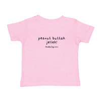 HANA OKO LELE tee, in black, hot pink and light pink