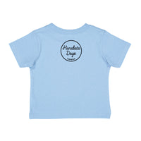 HONU tee, in light blue and hot pink