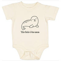 ‘ĪLIO-HOLO-I-KA-UAUA (Hawaiian monk seal) bodysuit, assorted colors and sizes