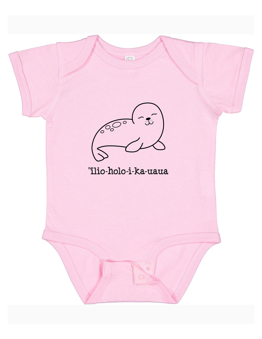 ‘ĪLIO-HOLO-I-KA-UAUA (Hawaiian monk seal) bodysuit, assorted colors and sizes