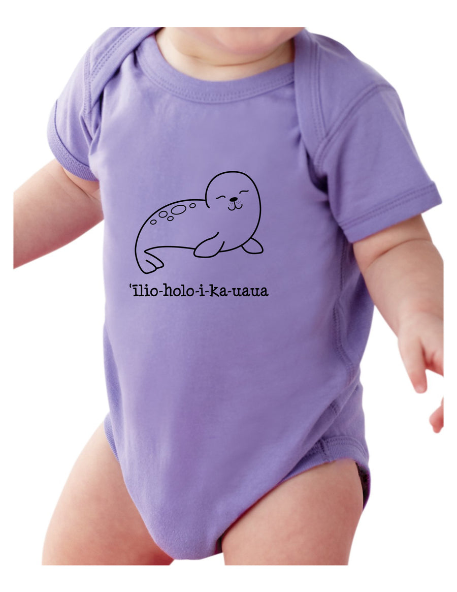 ‘ĪLIO-HOLO-I-KA-UAUA (Hawaiian monk seal) bodysuit, assorted colors and sizes